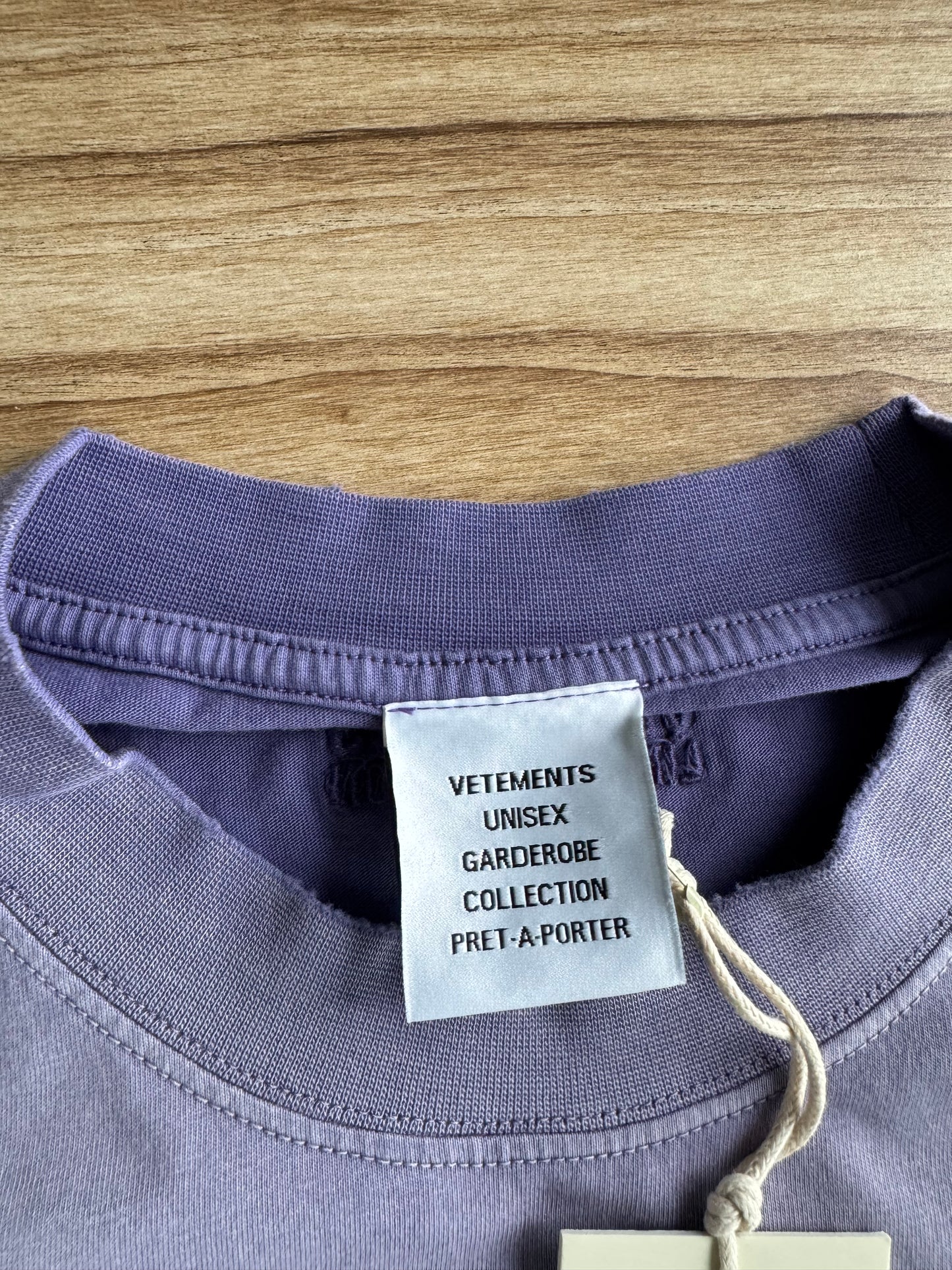 Vetements 'I'm not doing shit today' T-Shirt (Purple)