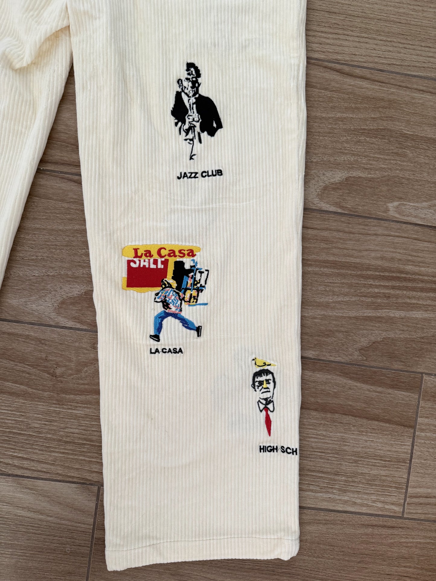 Kidsuper Studios Museum Embroidered Corduroy Pants