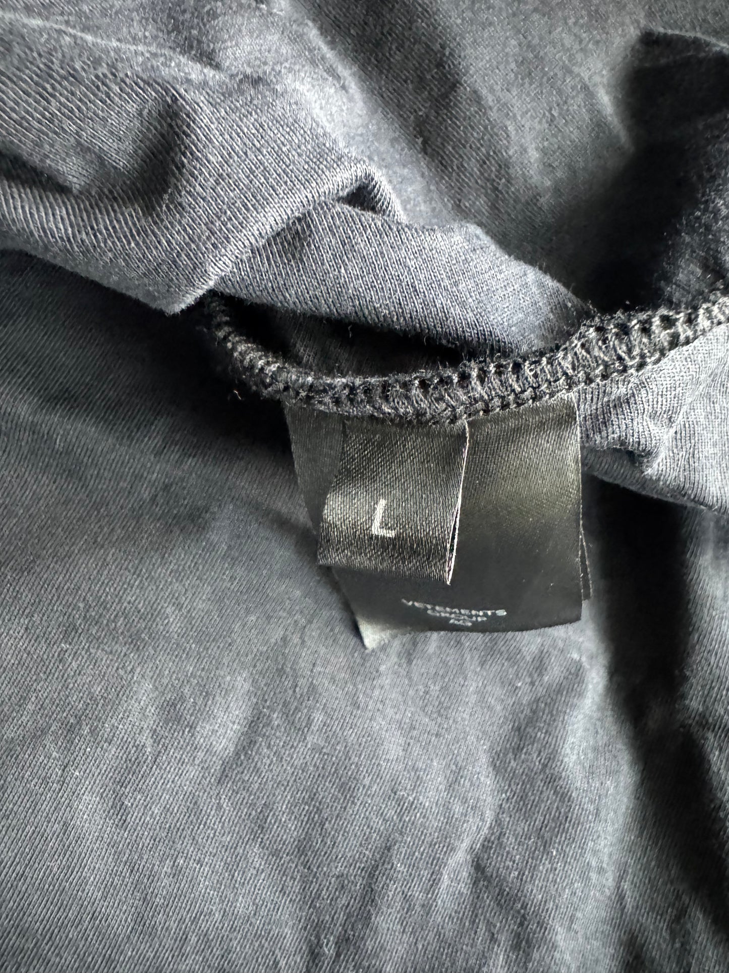 VETEMENTS Metalized Wrinkled 'Not Mom's Favorite' T-shirt