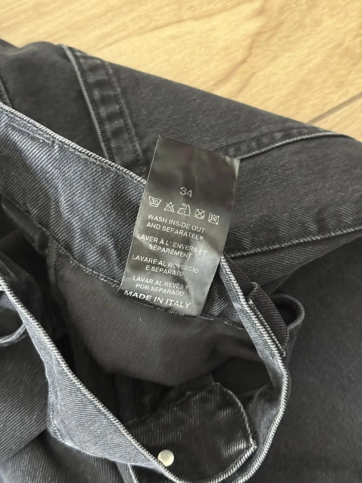 Raf Simons Flared Denim Workwear Pants
