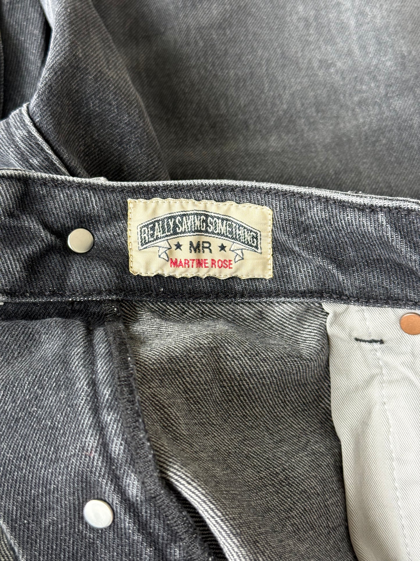 Martine Rose Open Fly Denim