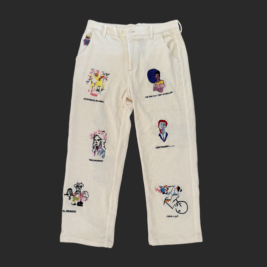 Kidsuper Studios Museum Embroidered Corduroy Pants