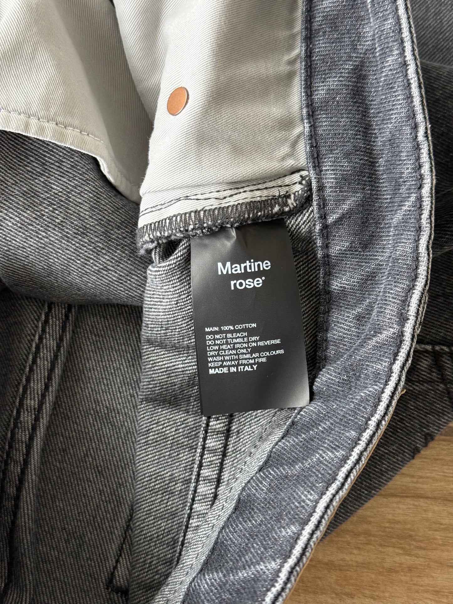 Martine Rose Open Fly Denim