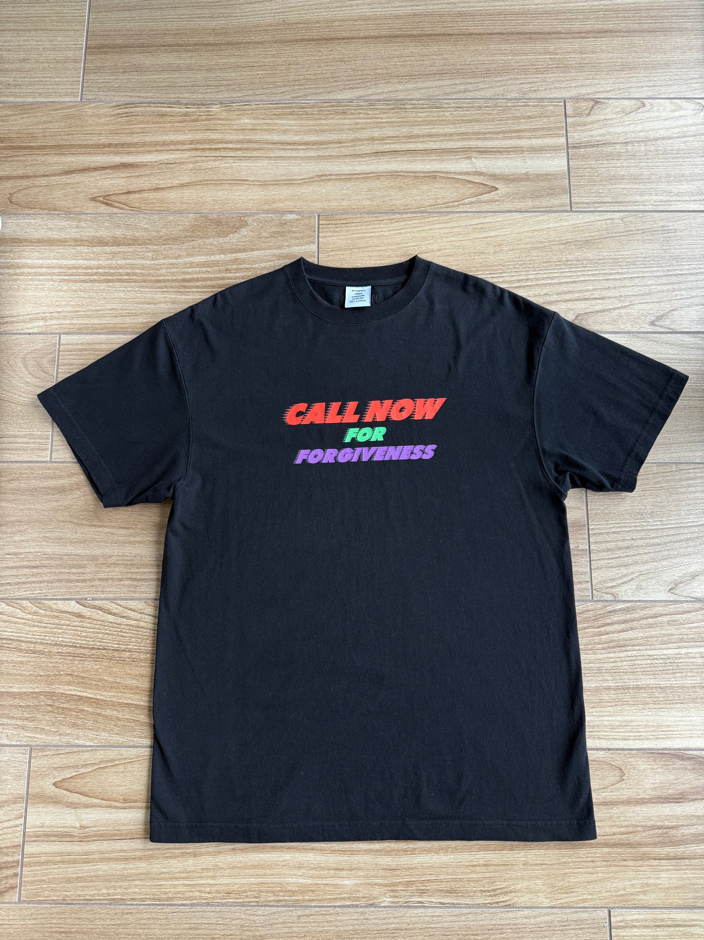 Vetements 'Call Now For Forgiveness' T-Shirt