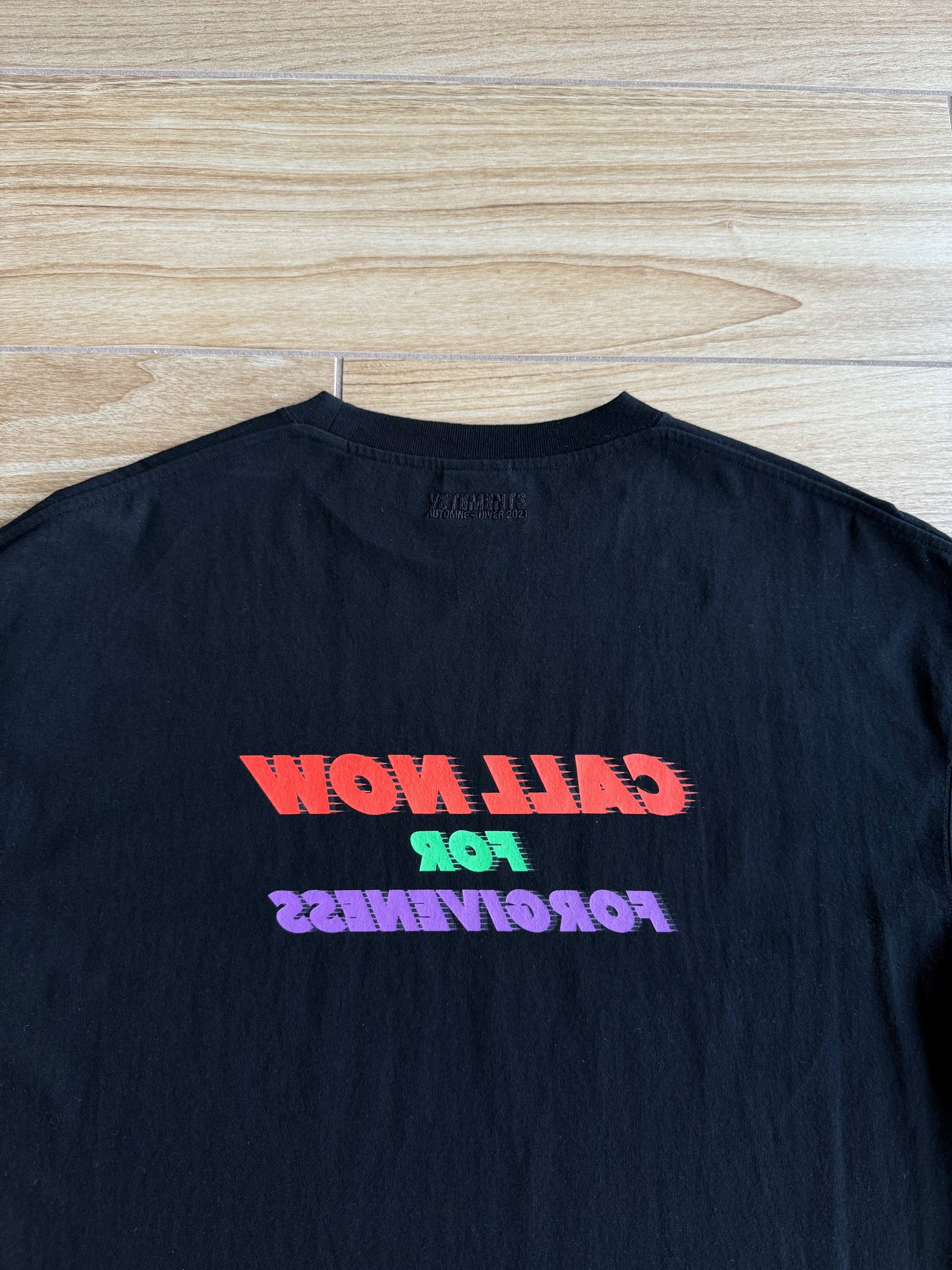 Vetements 'Call Now For Forgiveness' T-Shirt