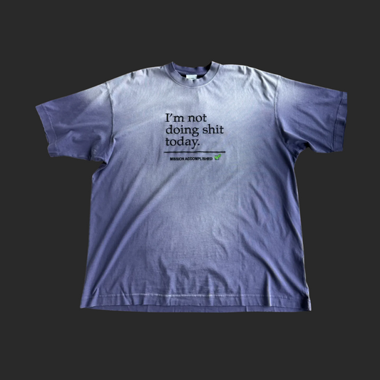 Vetements 'I'm not doing shit today' T-Shirt (Purple)
