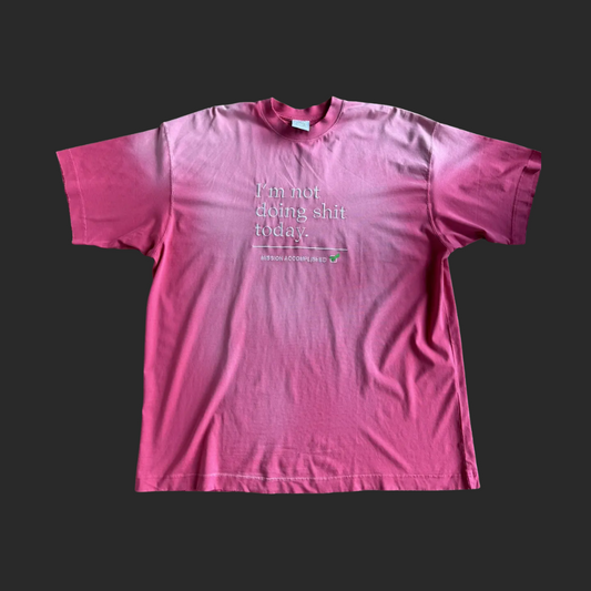 Vetements 'i'm not doing shit today' t-shirt (pink)