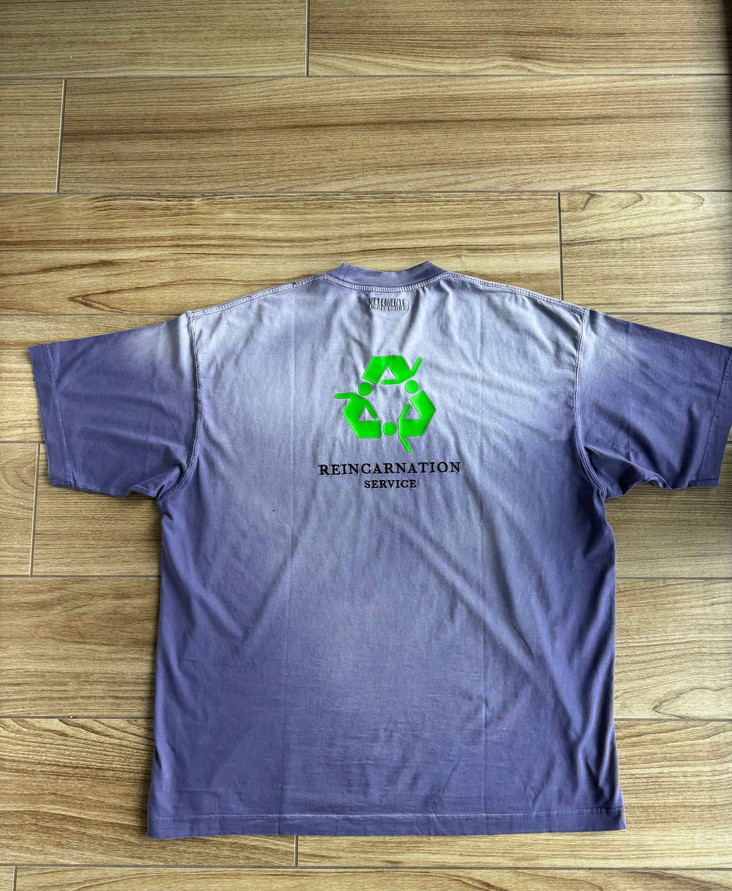 Vetements 'I'm not doing shit today' T-Shirt (Purple)