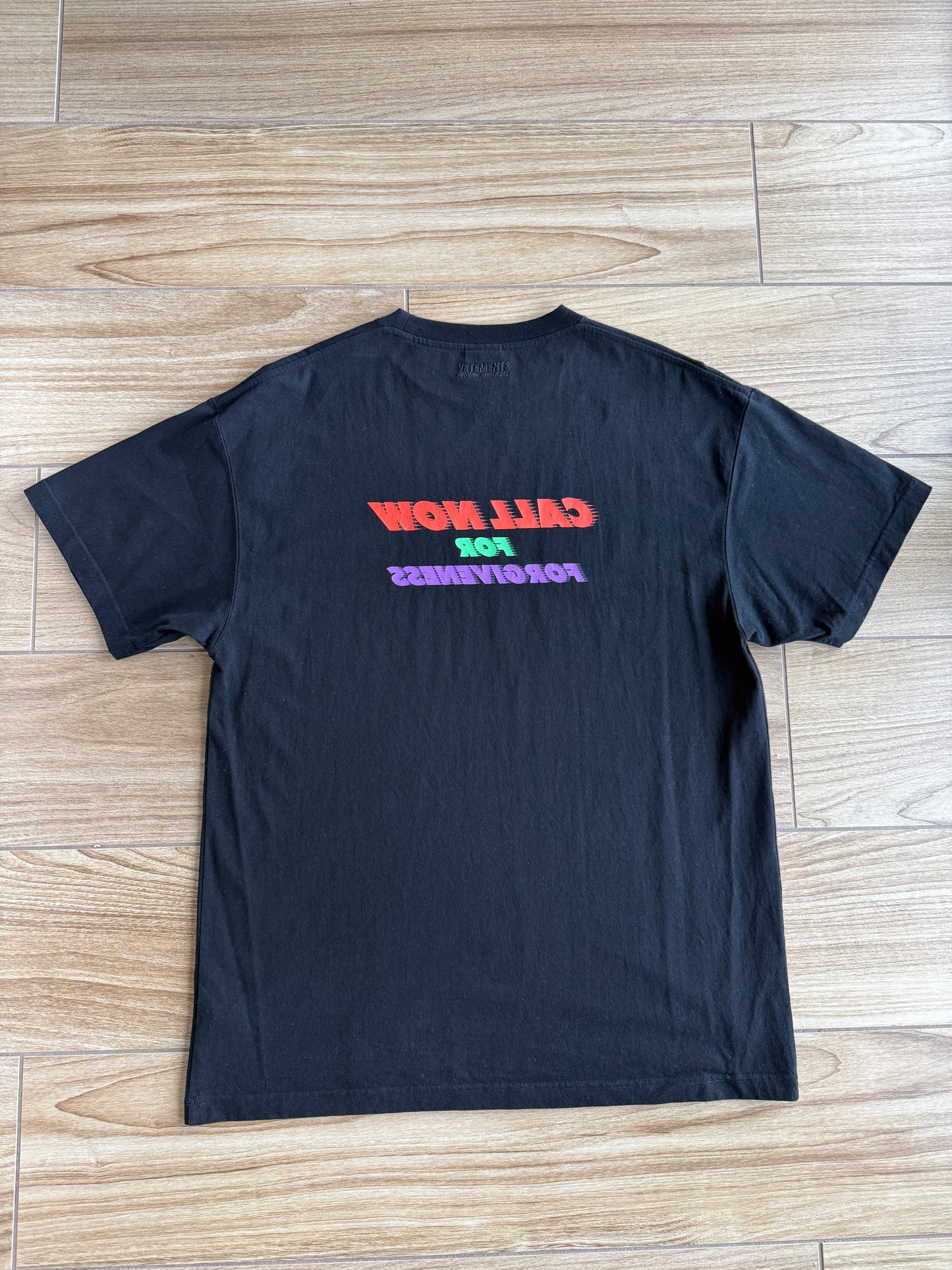 Vetements 'Call Now For Forgiveness' T-Shirt