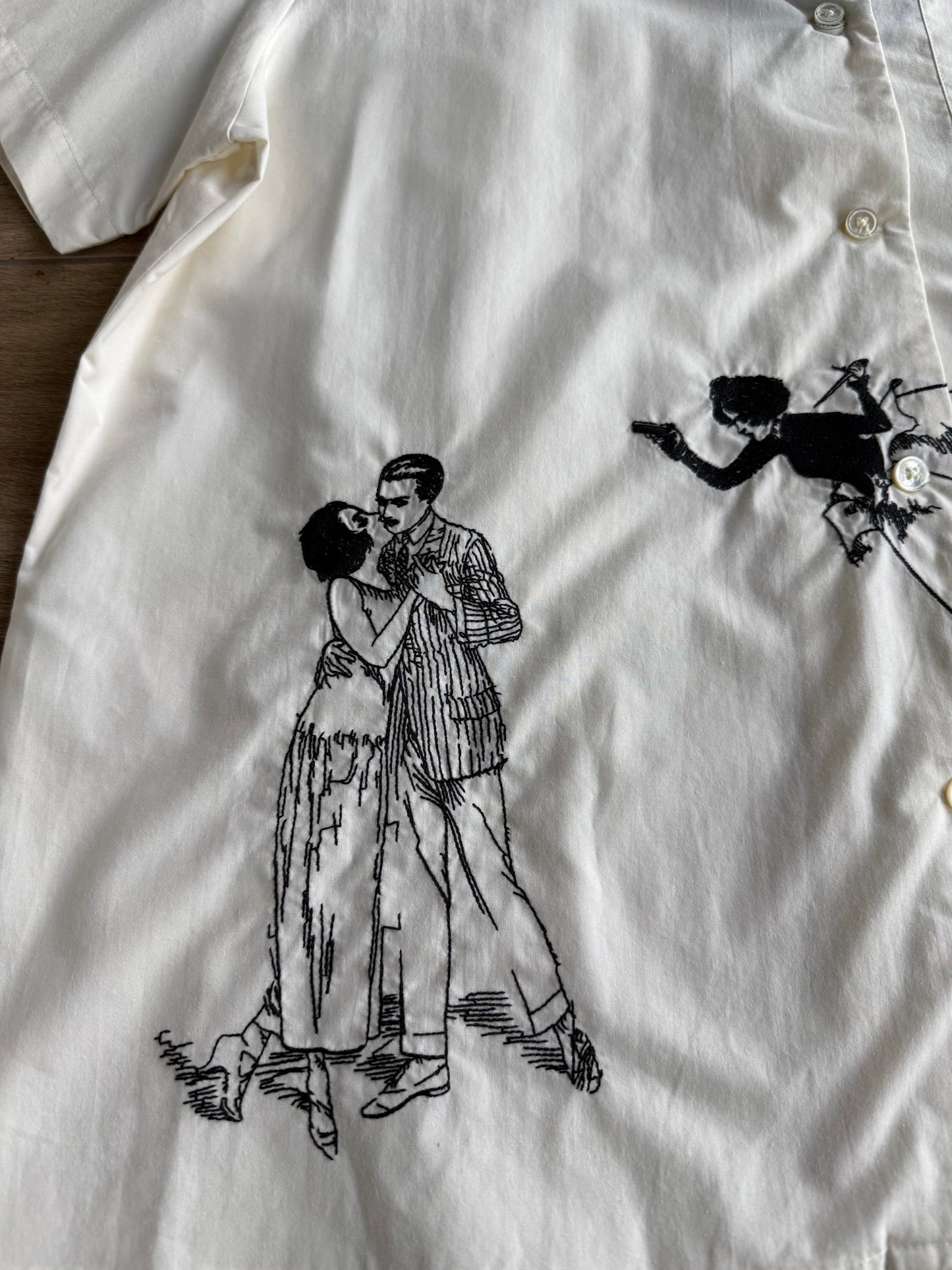 Enfants Riches Deprimes Romance/Distress Bowling Shirt