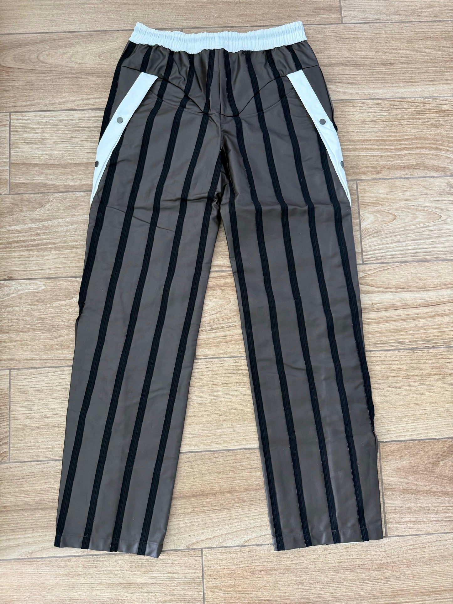 NAMESAKE (Brown Faux Leather Pants)