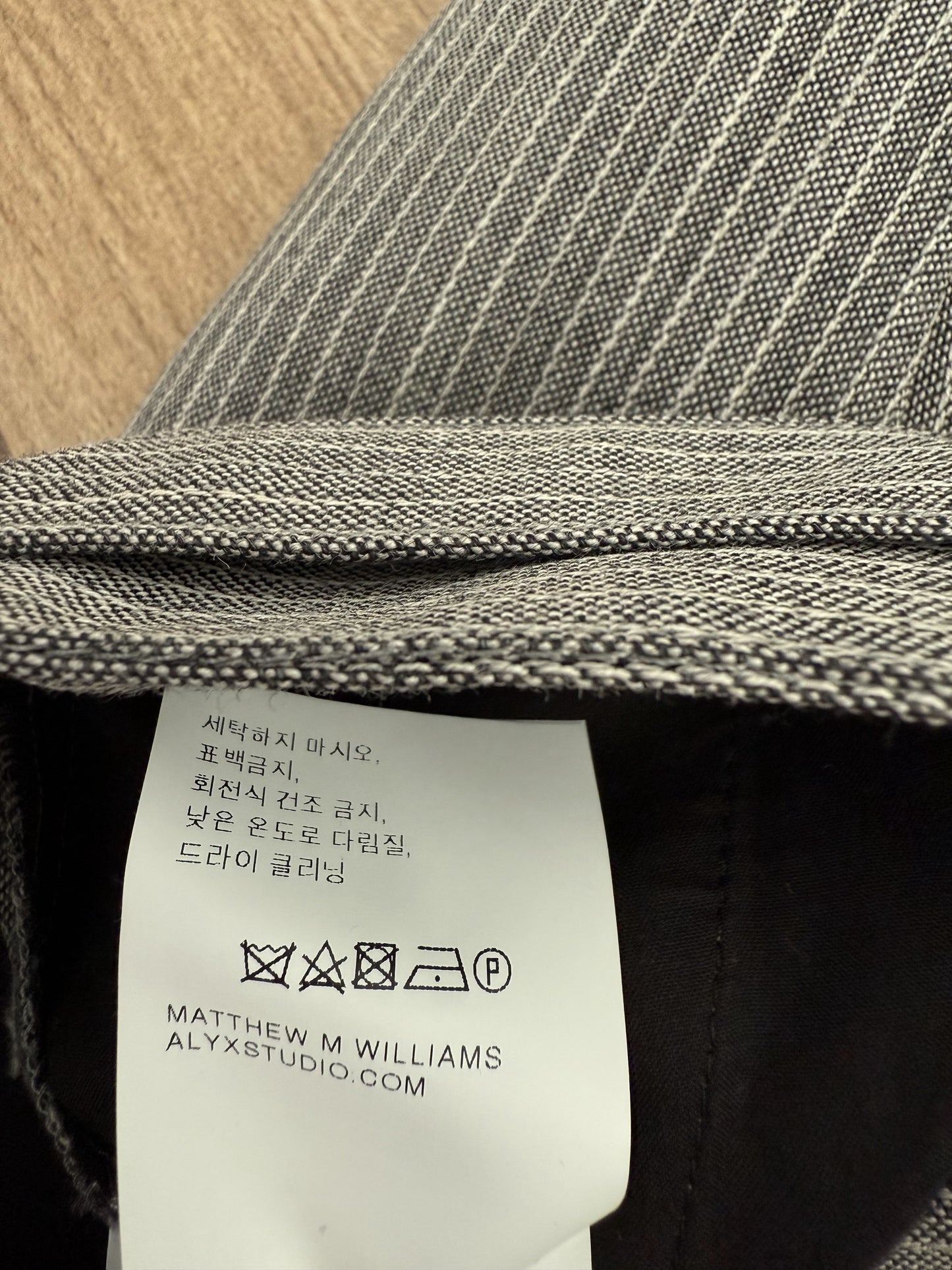 1017 ALYX 9SM Grey Classic Trousers