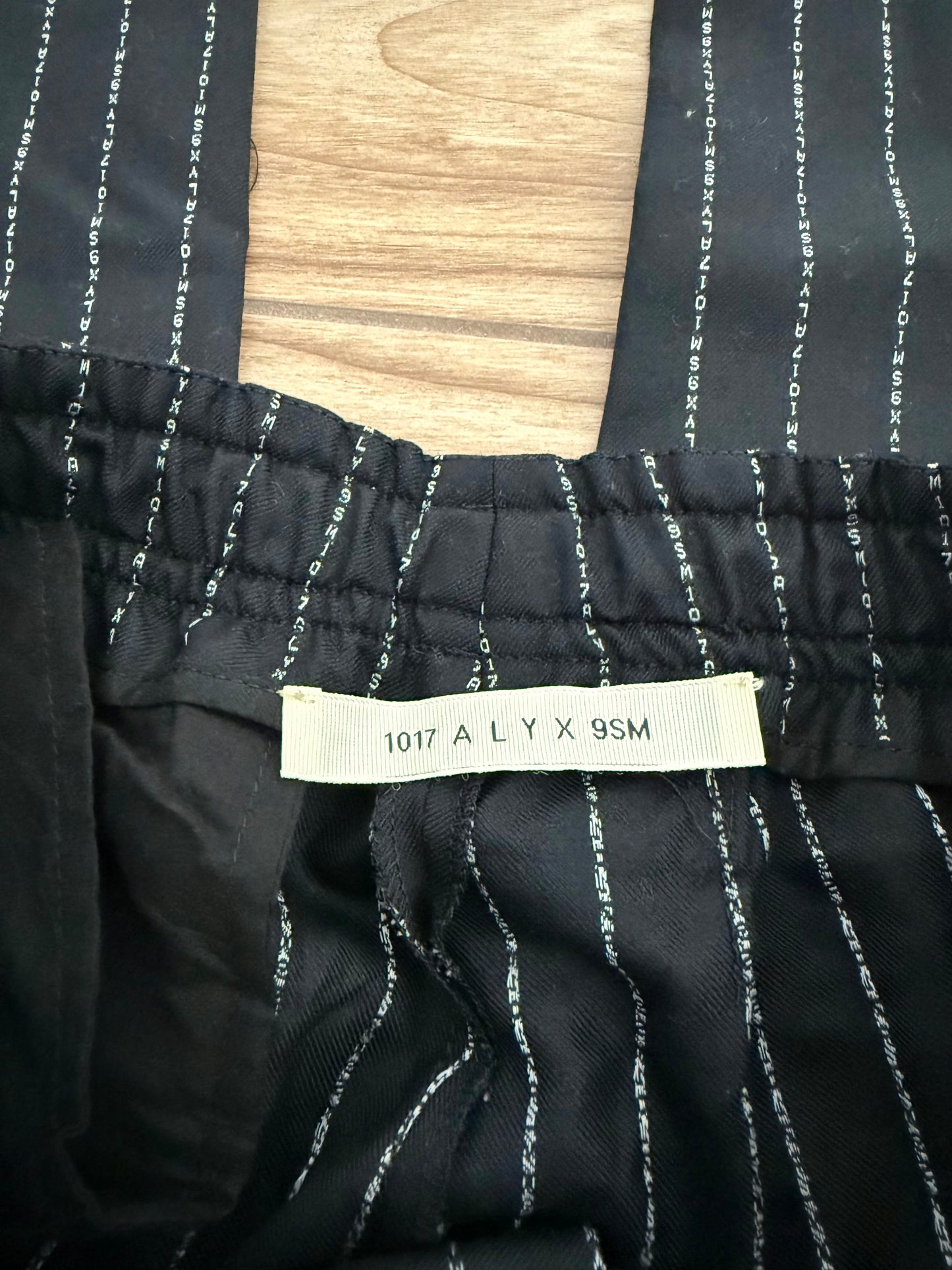 1017 ALYX 9SM Black Striped Trousers