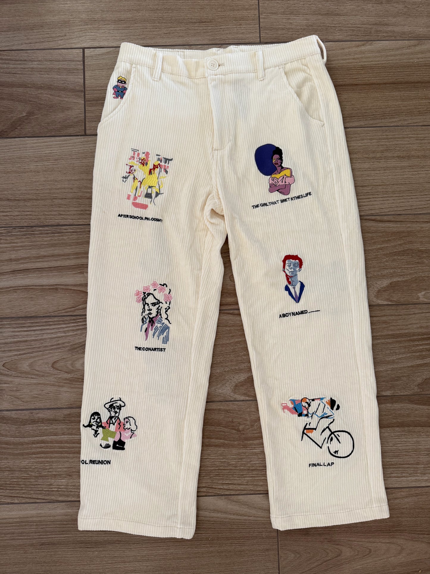 Kidsuper Studios Museum Embroidered Corduroy Pants
