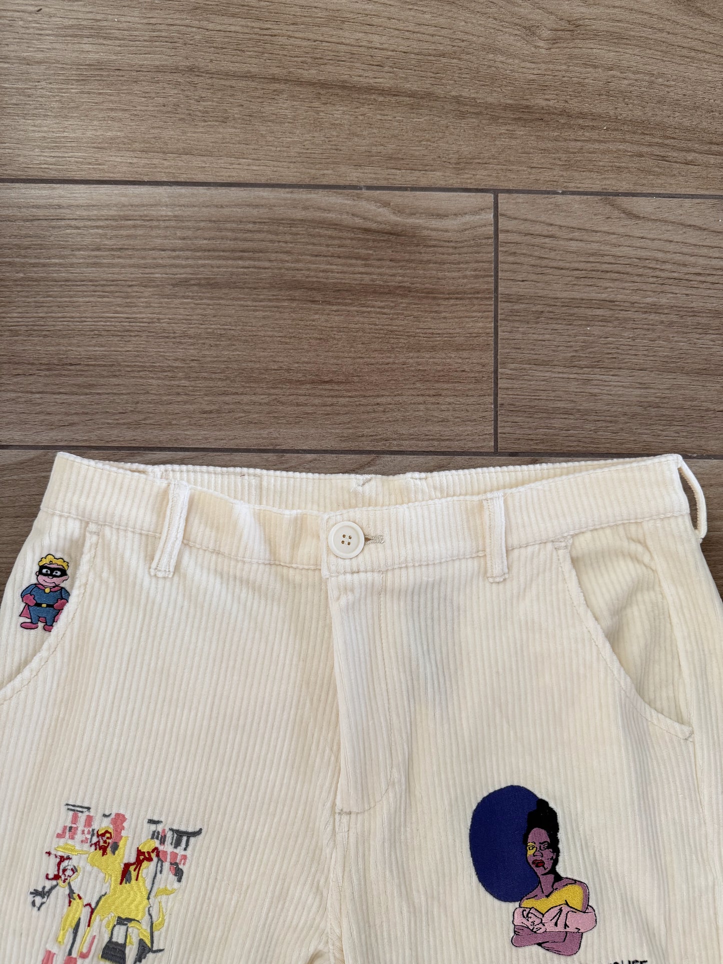 Kidsuper Studios Museum Embroidered Corduroy Pants