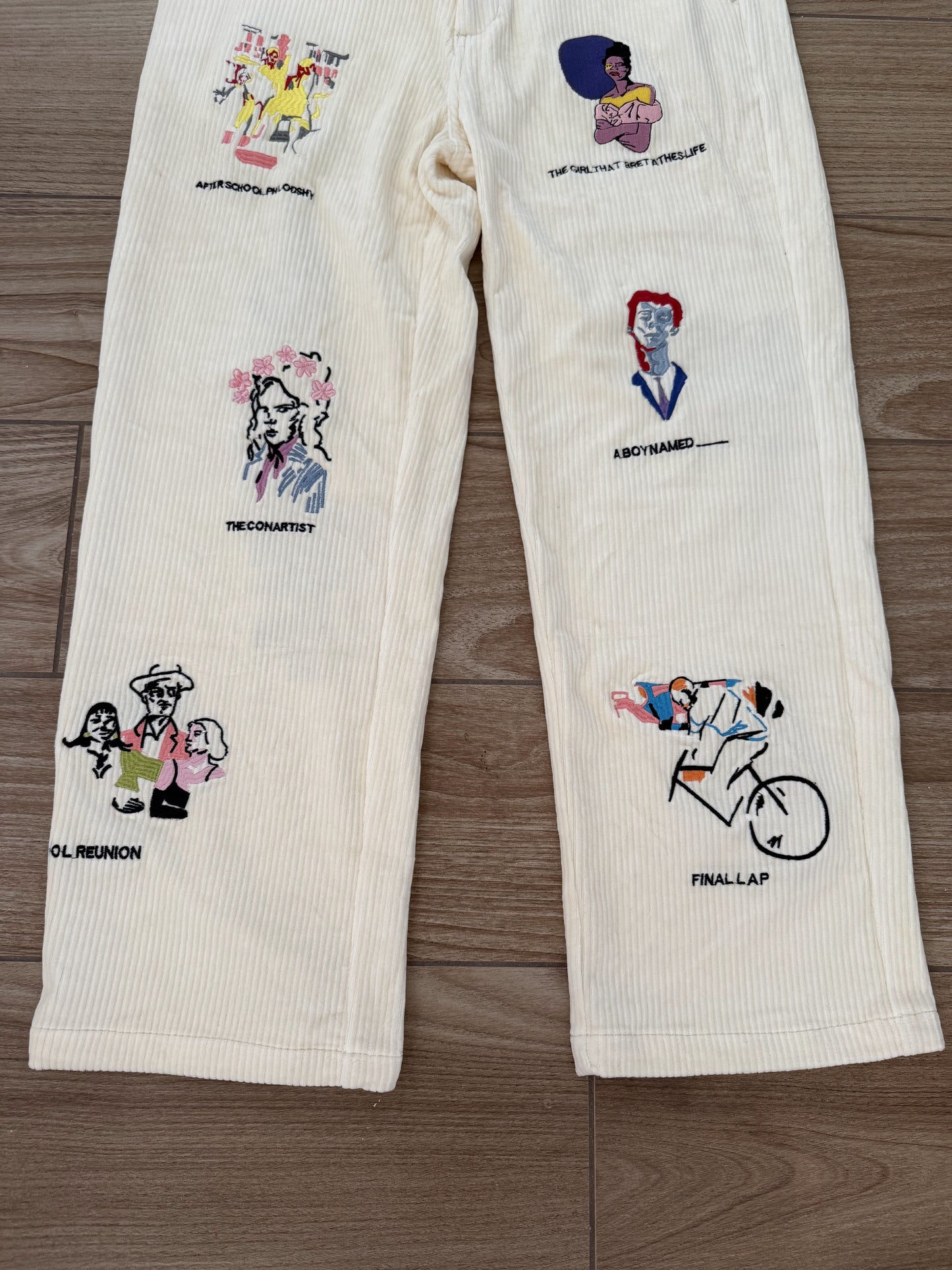 Kidsuper Studios Museum Embroidered Corduroy Pants