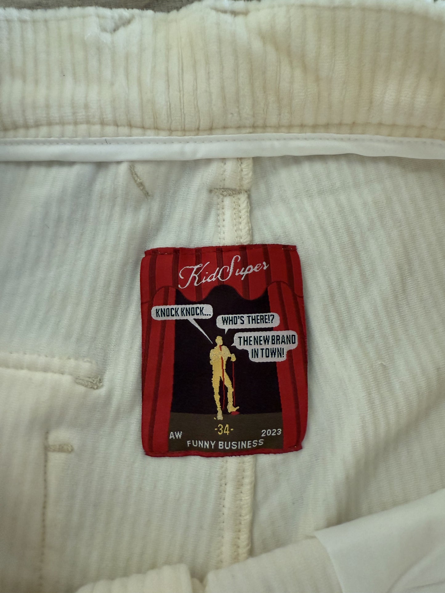 Kidsuper Studios Museum Embroidered Corduroy Pants