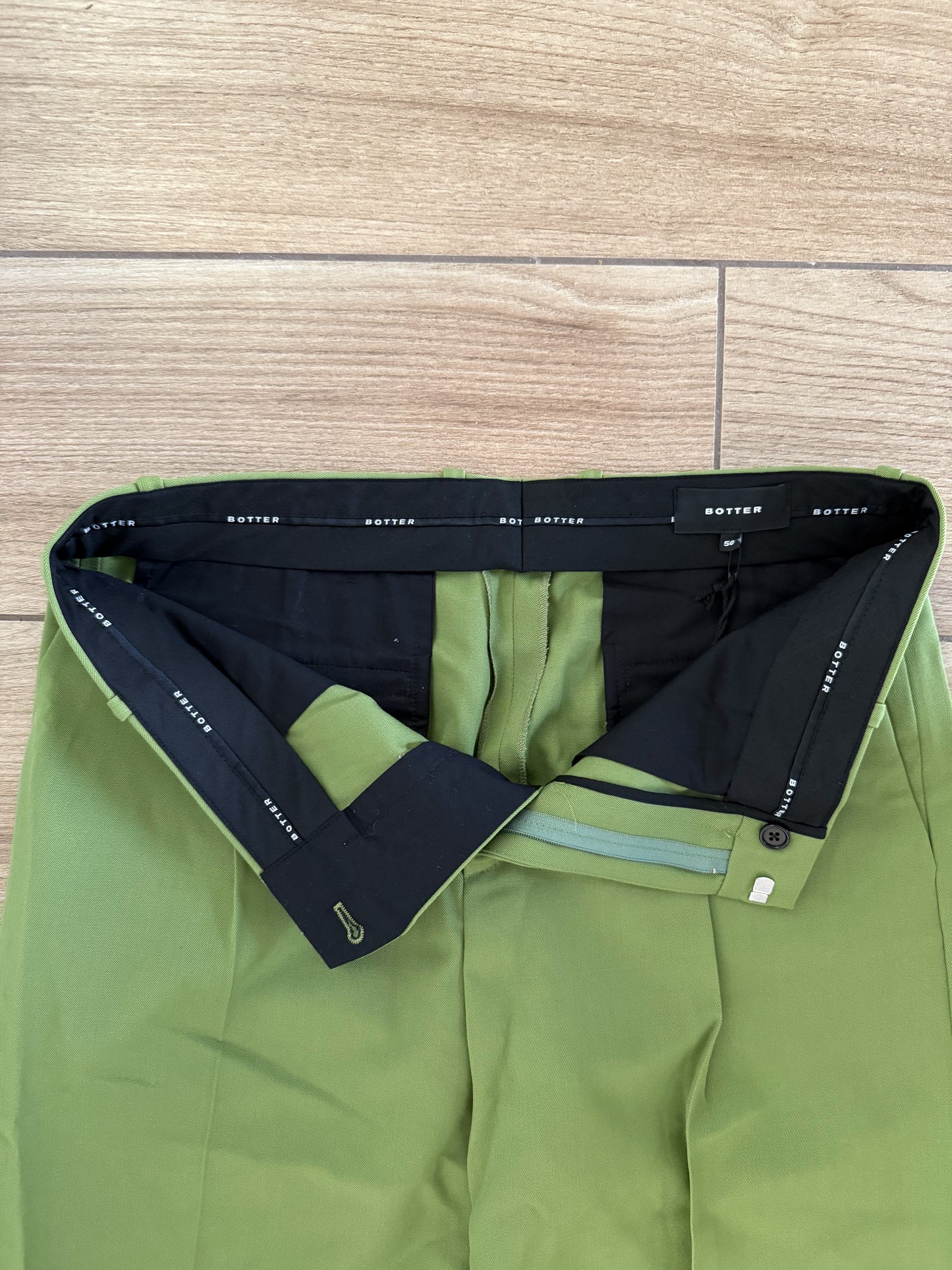 Botter Pleated Trousers (Lime)