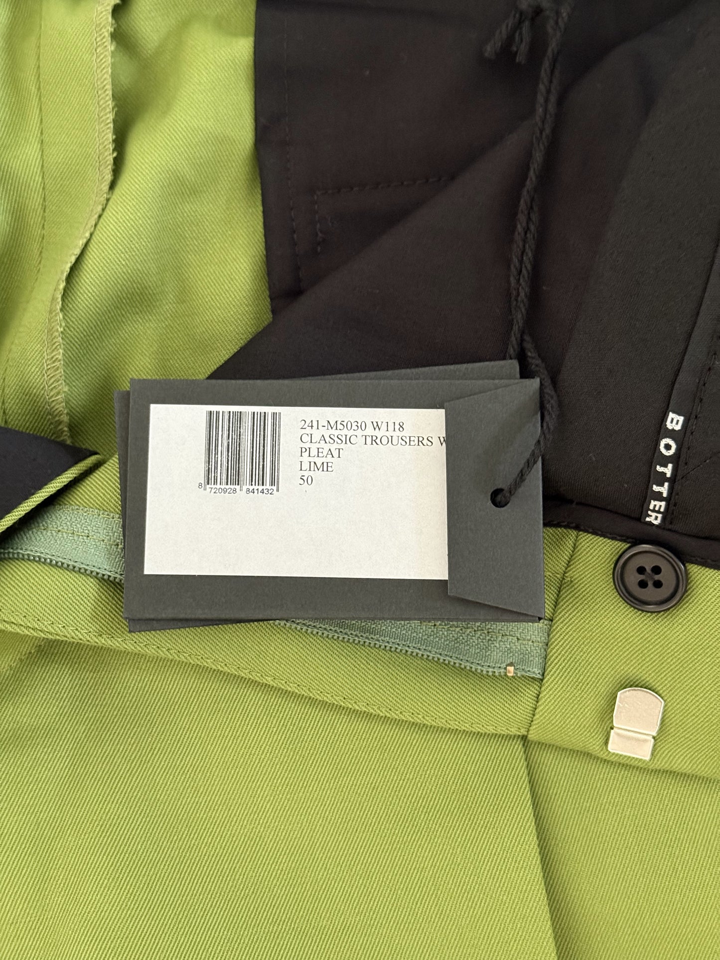Botter Pleated Trousers (Lime)