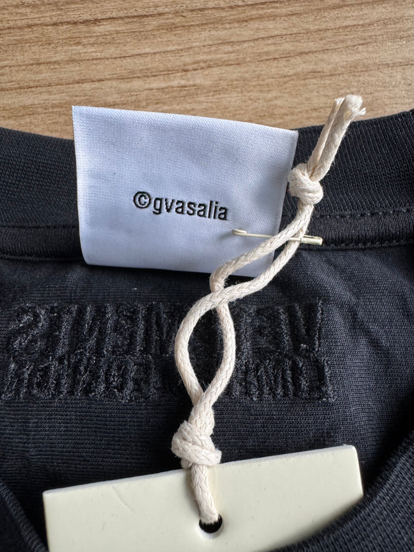 VETEMENTS Metalized Wrinkled 'Not Mom's Favorite' T-shirt