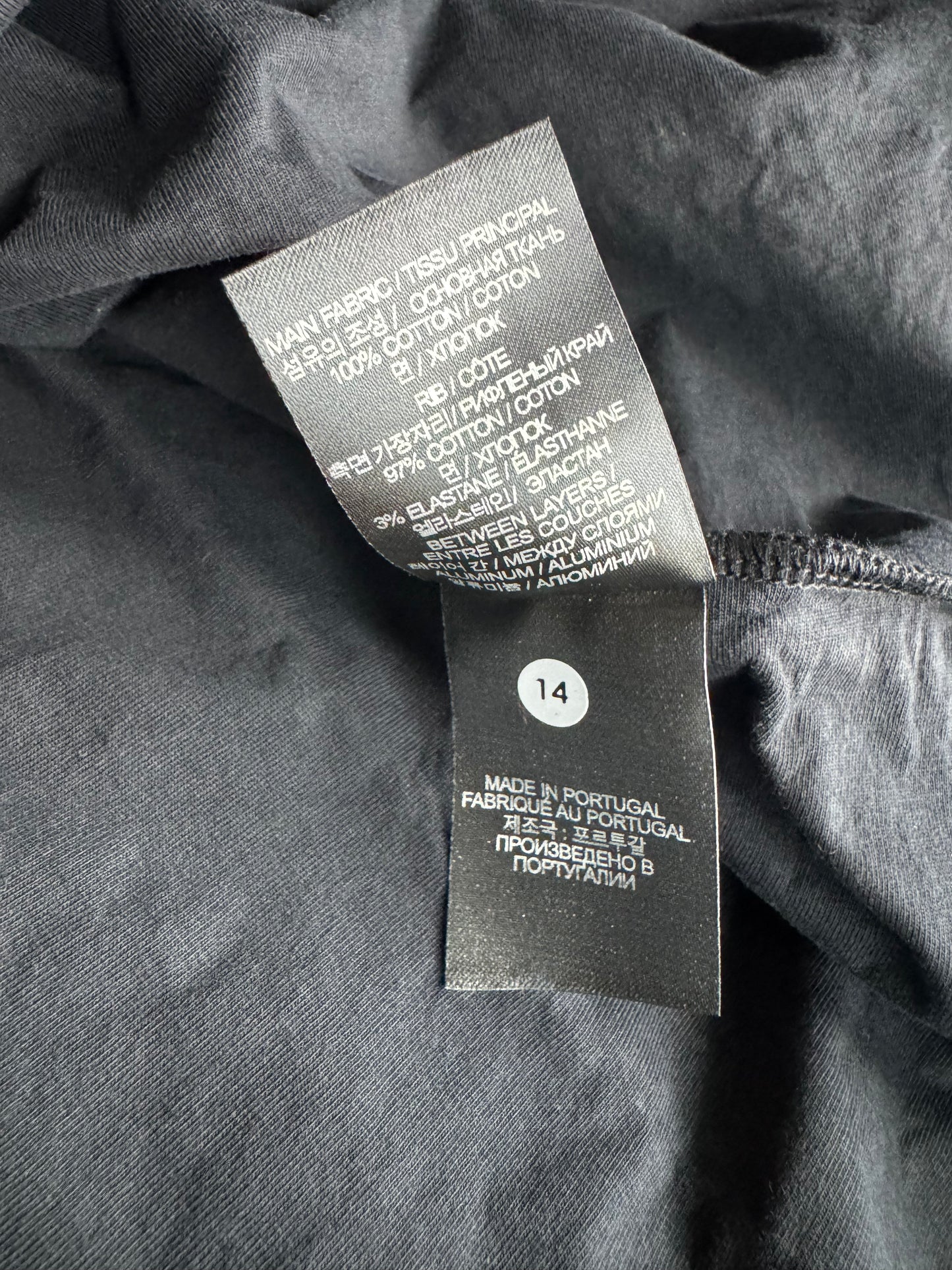 VETEMENTS Metalized Wrinkled 'Not Mom's Favorite' T-shirt