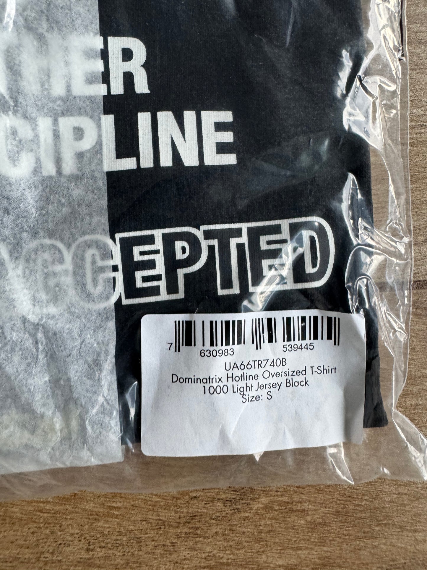VETEMENTS Black Oversized 'Dominatrix Hotline' T-shirt
